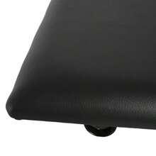 Piano Stool/Bench, Height-Adjustable, Foldable, Metal Frame, Faux Leather, Foam Padding, Black, 39 X 29 X 37-47 Cm