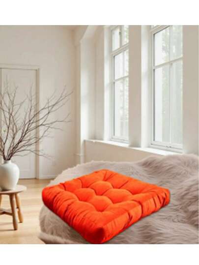 Floor Pouf & Chair Cushion Made Of Velvet Upholstery Fabric | Floor Cushion 60*60 Cm In Der Turkei