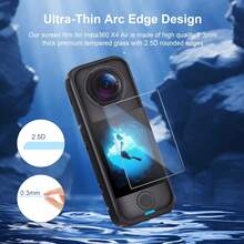 3pcs Screen Protector Film For Insta360 X4 Air, Made Of Tempered Glass, Ultra-Clear, Anti-Scratch, Anti-Fingerprint, Touch Sensitive - 3pcs, Transparent - View 6