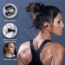 Open-Ear Wireless Headphones, Fashionable Clip-On Design With Refined Texture, Elegant And Premium Appearance, Type-C Charging Compatible With Mainstream Devices, Extra-Long Battery Life To Support International Academic Collaboration - Multiple Colors Available for Clip-on Earrings - View 4