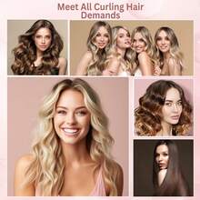 UKLISS 热风梳和多功能卷发梳（黑色）| 32毫米卷发梳，打造蓬松发根和自然卷发 | 双电压（110V-240V），方便旅行携带 | 打造沙龙级柔顺效果 | 送给她的理想礼物（情人节、主显节、狂欢节、圣帕特里克节）| 居家/旅行/通勤/约会/狂欢节化装舞会/主显节庆祝活动的完美之选 - 黑色 - 查看 9