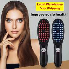 LUYAO New Electric Massage Comb, Vibrating Hair Care Scalp Brush, Spray Massage Comb, Multi-Function Comb With Liquid Compartment,400mAh
