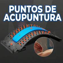 Cracker de Espalda de 4 Niveles para Alivio del Dolor de Espalda Baja y Superior Estirador Lumbar Ajustable--Envío local - color aleatorio - Ver 5