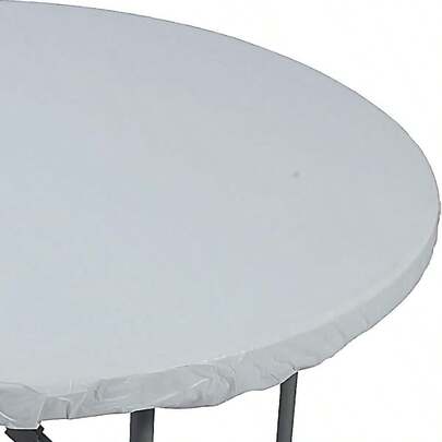 creative conving cubia de mesa de plástico Stay Put reda 60-Inc color blanco