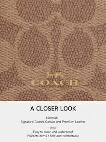 Billetera tipo tarjetero de moda clásica de COACH, regalo perfecto para mujeres, diseño distintivo y versátil, ideal para ir al trabajo y uso diario, un accesorio de moda esencial para cualquier ocasión - Marrón - Ver 5