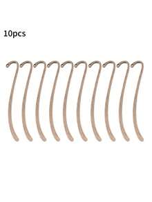10 chiếc bookmark kim loại trống, bookmark mặt dây chuyền trang sức tự làm, vật liệu thủ công dành cho người yêu sách. - Nhiều màu - Xem 12