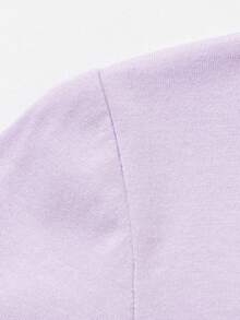 Balabala Girls' Warm Underwear Set, Soft Cotton Comfortable Base Layer Pajama Set, Spring/Autumn - Pink Purple - View 10