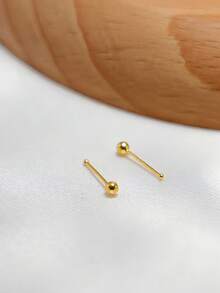 2枚925纯银镀金鼻钉，2毫米球形鼻骨钉，小号球形鼻钉，24G（0.5毫米）银鼻钉 - 2.0毫米 - 查看 13