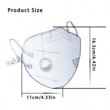 FFP3口罩 3D防护口罩 欧盟认证 EN 149 CE 0370 呼吸防护 独立包装 一次性 7层 - 彩色 - 查看 4