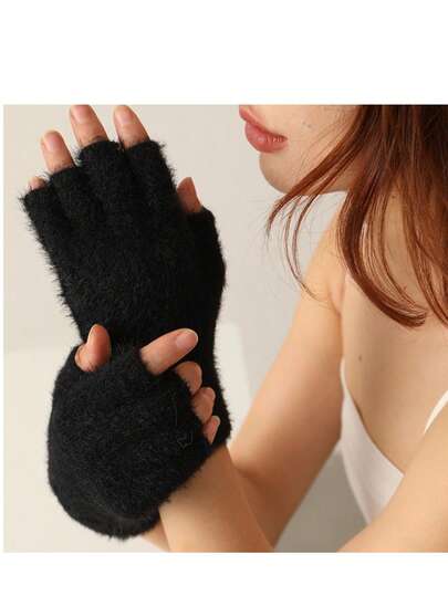 1 par de guantes deportivos de ciclismo y fitness de media dedos, guantes de escalada, montañismo y fitness al aire libre