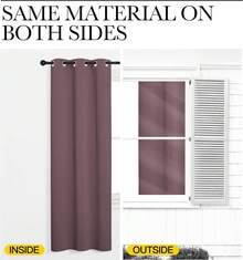 Patio Door Curtain Sound Blocking, Bedroom Privacy Room Divider Curtain Screen Partitions, Thermal Insulated Blackout Closet Sliding Door Curtain (1 Panel, 8.3ft Wide By 7ft Long, Gray) - 乾燥玫瑰 - 查看 6