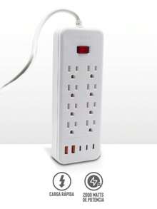 Regleta multicontactos electricos - Blanco - Ver 1