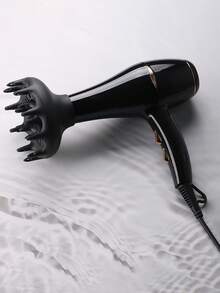 1 Pc Universal Hair Dryer Diffuser Attachment, Curly & Wavy Hair Blow Dryer Nozzle, Fits 1.71-1.83 Inch Round Mouth Dryers - Multicolor - View 2