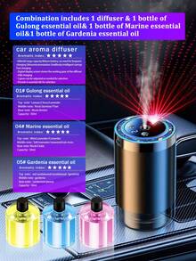 一套高级黑色车载加湿器和精油香薰机，包含6种精油，产生细腻水雾，持久留香，采用USB供电超声波雾化技术，内置LED氛围灯。小巧便携，是理想的礼物之选。 - A - 查看 13