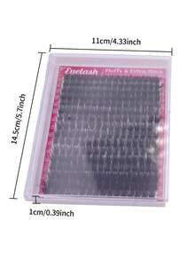 320pcs/Pack Single Cluster False Eyelashes Natural & Slim Style 30D+40D Mixed D Curl 9-16mm Reusable Single Cluster Eyelash Extension Kit With Glue, Adhesive And Sealer, Eyelashes, False Eyelashes, False Eyelash Clusters - Multicolor - View 9