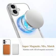 1片银色磁吸透明奢华电镀相机镜头保护膜，表面光滑，兼容磁吸无线快充TPU手机壳，适用于Apple 17 Pro/17 Pro Max、Apple Air、17/16 Pro/16 Pro Max/16 Plus/16/16E/SE4/15 Pro/15 Pro Max/15 Plus/15/14 Pro/14 Pro Max/14 Plus/14/13 Pro/13 Pro Max/13/12 Pro/12 Pro Max/12/11 Pro Max/11/11 Pro