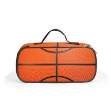 多功能铅笔盒，篮球图案印花，带隔层，可放置铅笔、钥匙、手机、硬币、小物件，适合学校、家庭、送礼、度假、节日（返校季、圣诞节）使用。 - 籃球 - 查看 5