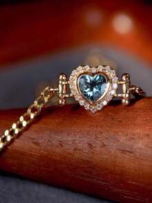 1条S925纯银心形手链，优雅浪漫，日常佩戴佳品，贴心礼物 - 愛心 - 查看 7