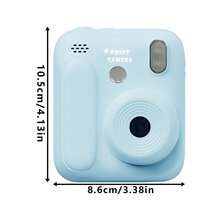 儿童即时打印相机，即时拍照，益智学习玩具，便携相机玩具，带视频和音频的自拍数码相机，适合3-12岁儿童的绝佳生日和节日礼物 - 彩色 - 查看 10