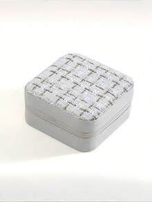 1个迷你首饰收纳盒，便携式拉链旅行首饰整理盒，女士礼品盒，多功能首饰展示架，可收纳戒指、吊坠、耳环、项链 - 适合女孩和女士，万圣节礼品盒，圣诞节礼品盒