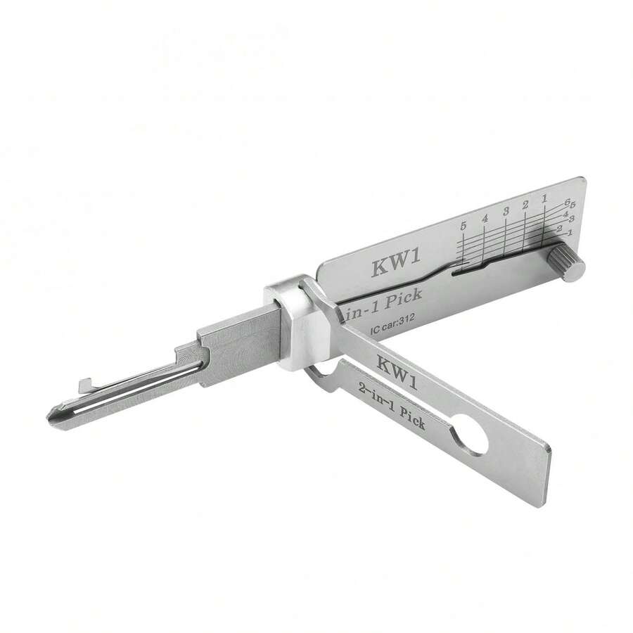 Universal Lock Pick Set KW1, A Tool For Opening House Locks, Suitable For Beginners - Silver - View 1