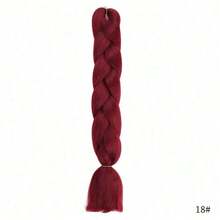 60cm Extra Large Synthetic Yaki Braid Wig For Women, High-Temperature Fiber Material, Colorful, Suitable For DIY Styling, Cosplay And Parties, Ideal Christmas And New Year Gift - Multicolor - View 19