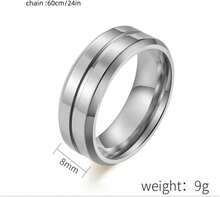 Xuanhang 2Pack Set Stainless Steel 5uperNatural Dean's Ring And Anti-Possession Symbol Ring Set For Men Women,Titanium Steel  Inspired Cosplay Elry Protection Band Ring (6): Clothing, Shoes &Amp; Elry - Color 4 - 查看 5