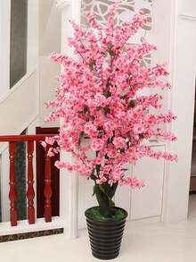 10/5/1件人造櫻花絲綢桃花，春季裝飾DIY花藝，適合花園、居家桌面中心裝飾、派對婚禮裝飾、庭院櫻花枝、仿真植物，適用於戶外室內房間、浴室、辦公室、露台、庭院、牆面、陽台花瓶裝飾 - 粉色 - 查看 8