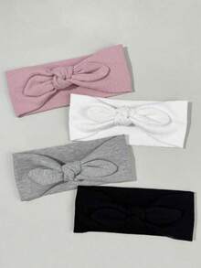 4/1pc Women's Fashionable And Casual Style Rabbit Ear Bow Cross Sports Hair Band, The Hair Band Is Sweat-Absorbing And Comfortable, Suitable For Daily Commuting, Matching With Clothing, Fitness, Outdoor Sports, And Any Scene Women Sweatband Causal Headband Fashion Hair Accessories Elegant Head Sacrf - Multicolor - View 6
