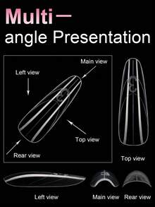 ARTAUG 60pcs,120pcs,300pcs,600pcs Double-Sided Nail Mold Sets, Salon-Grade At-Home Options, No Gel Stacking Required For Nail Extensions, No Deformation, 15 Sizes, DIY Nail Art, Perfect Choice For Women's Nail Extension Art