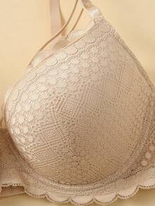 mimilemon 3pcs Plus Size Lace Bras, Comfortable Underwire Bras For Women - Multicolor - View 5