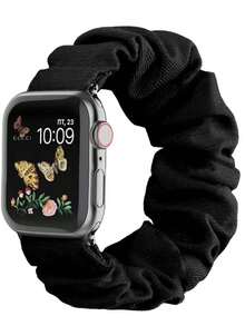 Elastic Hair Tie Watch Band For Apple Watch, 42/44/45mm Nylon Stretch Loop Strap Compatible With IWatch 7/8/Ultra 2, Women's Bracelet Watchband - Multicolor - View 11