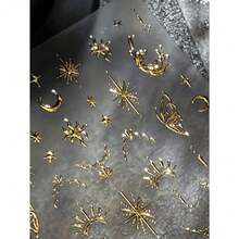 1pc 5D Frangipani Flower Nail Stickers Cute Blooming Petals Yellow White Botanical Tropical Summer Self Adhesive Decorative Nail Manicure Decals - 多色-2 - 查看 5