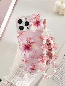 Lily Pattern Painted Braided Transparent Attached Bracelet Flat Printing Painted Anti-Drop Fashionable Cute Compatible With IPhone 17/ 17 Pro/ 17 Pro Max/ 16/ 16 Pro/ 16 Pro Max/ 16 Plus/10 Cases Anti-Drop New 14/ 15 Phone Case XS Painted 78P European And American XR Painted 78GES2 Printing Max Compatible With Apple P15 Pro Max Anti-Drop P14 Thickened P13 Soft Shell P12 Full Package P11 Anti-Drop Creative Phone Case - Multicolor - View 2