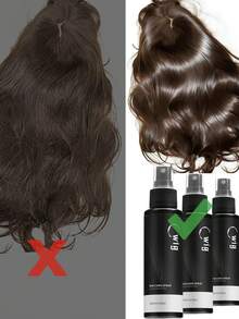 Professional Wig & Real Hair Care Set - Easily Detangles, Smoothens Frizz, Repairs Damaged Wigs, Leaving Them Soft And Silky. The Set Includes A No-Rinse Hair Spray And A Dual-Purpose Wide-Tooth Comb. The Lightweight, Non-Greasy Formula Enhances Shine And Silkiness, Extending The Lifespan Of Synthetic Fiber And Human Hair Wigs. Suitable For Daily Wear, Cosplay, Parties, Salon Styling, Hair Care, Travel, And Long-Term Wig Maintenance. - 100ml - 查看 3