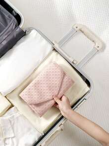 1pc Elegant Portable Travel Jewelry Box, Minimalist Jewelry Storage Case For Necklaces, Earrings, Bracelets, Suitable For Valentine's Day, Ramadan, Carnival, Easter, Women's Fashion - Multicolor - View 4