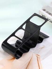 Organizador de escritorio de material PP, soporte para control remoto, organizador de escritorio para control remoto de TV, soporte para brochas de maquillaje, almacenamiento que se ajusta a controles remotos de TV, organizador de escritorio para guardar controladores, gafas, cosméticos, brochas, reproductores multimedia, bolígrafos, ahorro de espacio para mesita de noche/escritorio de oficina (negro). Regalos para el Día de San Valentín, el Ramadán, Pascua, temporada de regreso a la escuela, suministros de oficina y escolares, decoración de la sala de maquillaje. - Multicolor - Ver 6