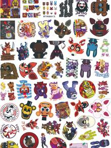 50pcs FNAF Stickers, Stickers, Anime Fans Merch Goods, Suitable For Decorating Laptops, Phones, Luggage, Cups, Notebooks, And More, Great Gift For Fans