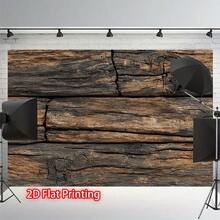 Retro Wooden Wall Background Fabric – Polyester Fiber Photography & Party Decor Fabric – No Electricity Required – Available In Multiple Sizes, Perfect For Festival Party Decor Banners, Suitable For Various Scenarios And Sizes. - Multicolor - View 3