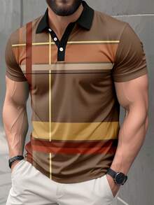 Men's Summer New Business Casual Short Sleeve Polo Shirt - Multicolor - View 2