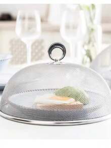 Stainless Steel Mesh Pot Cover - Oil & Splash Proof Guard, Non-Electric Kitchen & RV Cooking Essential - Multicolor - View 4