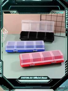 1个带盖螺丝收纳盒，4个隔层工具箱分隔器，用于整理螺丝、工具、五金件、工作台等，方便收纳和存放。 - 彩色 - 查看 8