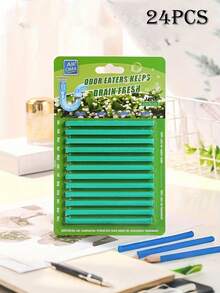 Heavy Duty Drain Cleaner Stick - Powerful Degreasing Stick, Keeps Pipes Clean, Bathtub Cleaning Tool, Drain Cleaning Stick, Non-Electric Deodorizing Unclogging Stick, Suitable For Kitchen, Bathroom, Toilet And Living Room - No Battery Required