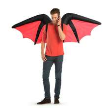 1pc Inflatable Demon Wings Costume, Unisex - Full Body Heart-Themed Fancy Dress, Suitable For Halloween, Carnival, Christmas And Various Events/Parties - Demon Wings - View 1