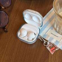 韩版渐变蓝金鱼耳机套 + 金鱼收纳袋，适用于华为 Freebuds 7i、Freebuds 2 新版、Freebuds SE3、Freebuds 5i、Pro 3，可爱韩版耳机套 - 淺藍色 - 查看 8
