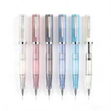 金豪58D透明亚克力旋转笔帽钢笔，学生书写笔 - 58D - 查看 11