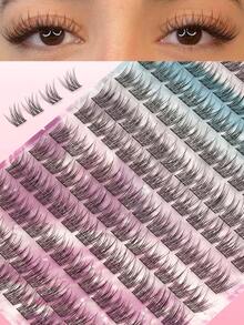 156 Miếng Lông Mi Giả Dạng Cụm C, Dài 11mm, Tự Nhiên. Kiểu dáng tự nhiên cho hóa trang. Kiểu nối mi giả anime. Lông mi giả dài, tự nhiên, mềm mại như lông thú. Kiểu dày. Kiểu mỏng nhẹ. Kiểu ngắn. Kiểu dài. Có thể tái sử dụng. Thoải mái. Không đường nối. Lông mi giả mềm mại như lông thú dành cho mắt. Thích hợp để tự làm tại nhà, họp mặt gia đình, ngày Valentine, du lịch, chụp ảnh và trang điểm lễ hội. Cụm lông mi. - C - Xem 2