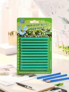 Heavy Duty Drain Cleaner Stick - Powerful Degreasing Stick, Keeps Pipes Clean, Bathtub Cleaning Tool, Drain Cleaning Stick, Non-Electric Deodorizing Unclogging Stick, Suitable For Kitchen, Bathroom, Toilet And Living Room - No Battery Required