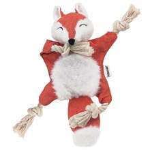 Vitscan Squirrel Plush Chew Toy For Dogs - Stuffless, Rope Knots, Crinkle & Squeaky Sounds - Small Dog Toy - Sóc mới - Xem 11
