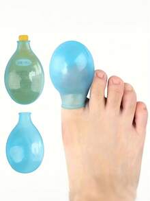 4只硅胶脚趾保护套 | 柔软弹性脚趾套，适合日常足部护理，减少鞋子摩擦，可重复使用和清洗，舒适增高，适合旅行和日常使用（2只小号，2只大号）（颜色随机）